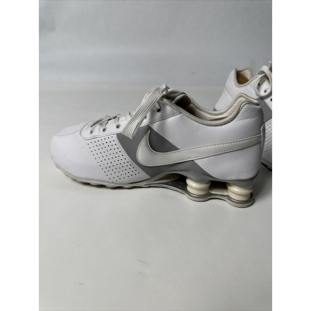 Nike Shox Deliver 317549-112 Women's White/Grey Leather Sneakers Shoes Size 8.5 - Picture 6 of 11